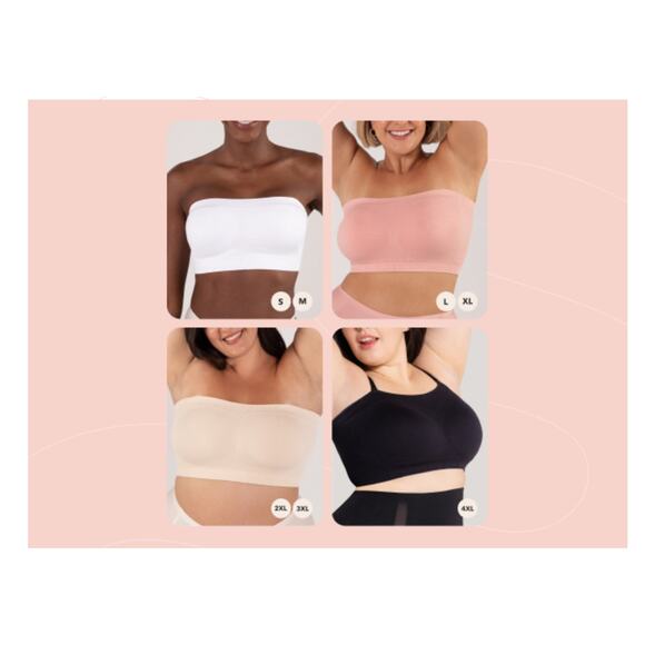 Brand New True Kind Women's Size 3XL Chai Convertible Strapless Bandeau Bra - Picture 5 of 10